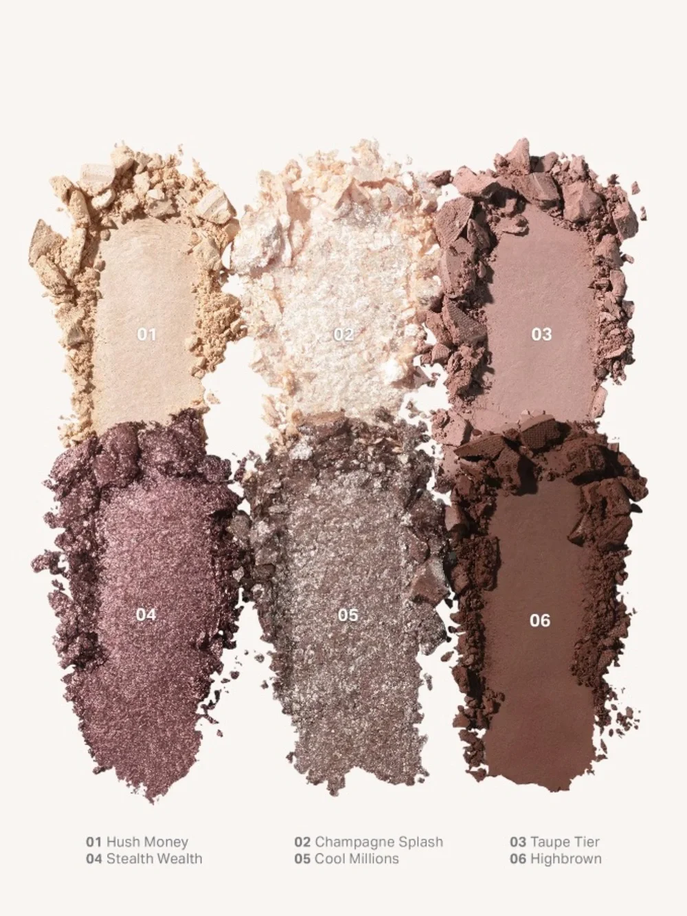 Morphe 6-Pan Eyeshadow Palette- Rich Glitch